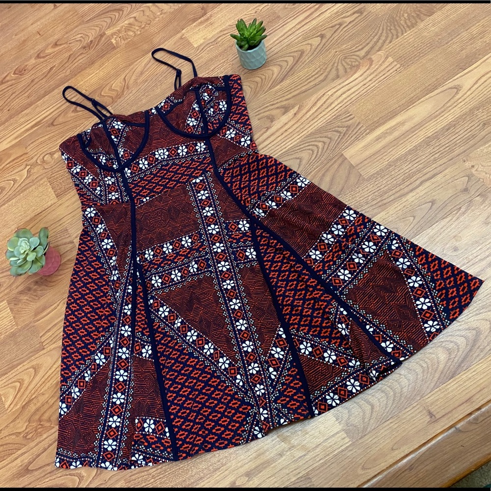 Love, Fire Patterned Dress